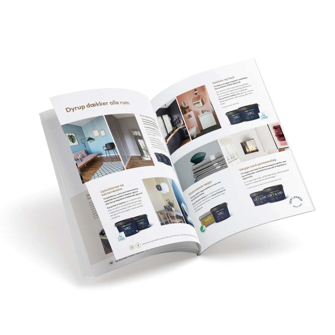 Maling af vægge brochure