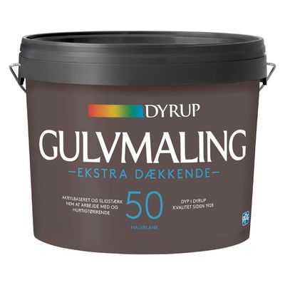 Dyrup Gulvmaling Ekstra Dækkende Vand 50